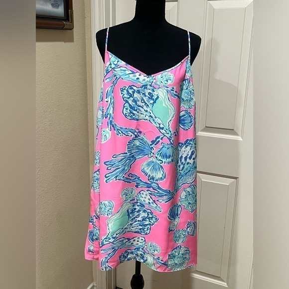 Lilly Pulitzer Pink and Blue Backless Dress - Picture 5 of 10